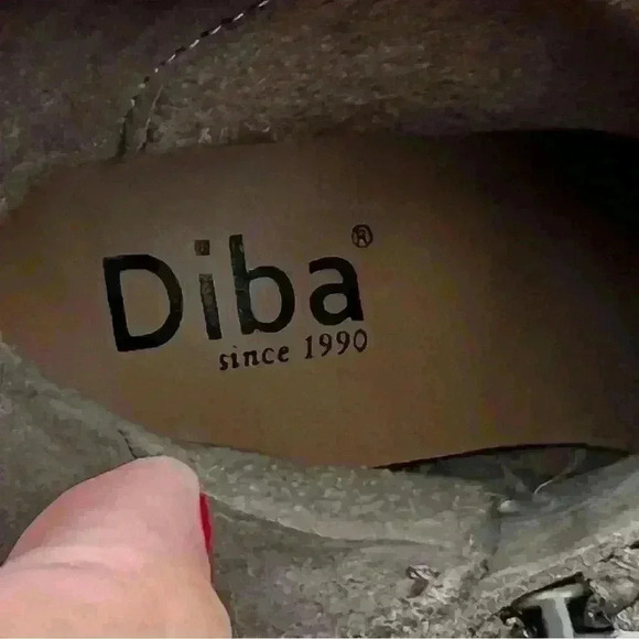 New (MSRP:$89) LEATHER DIBA Wood Wedge Heel Suede Slouch Style Booties - Sz 8.5 - Picture 3 of 15